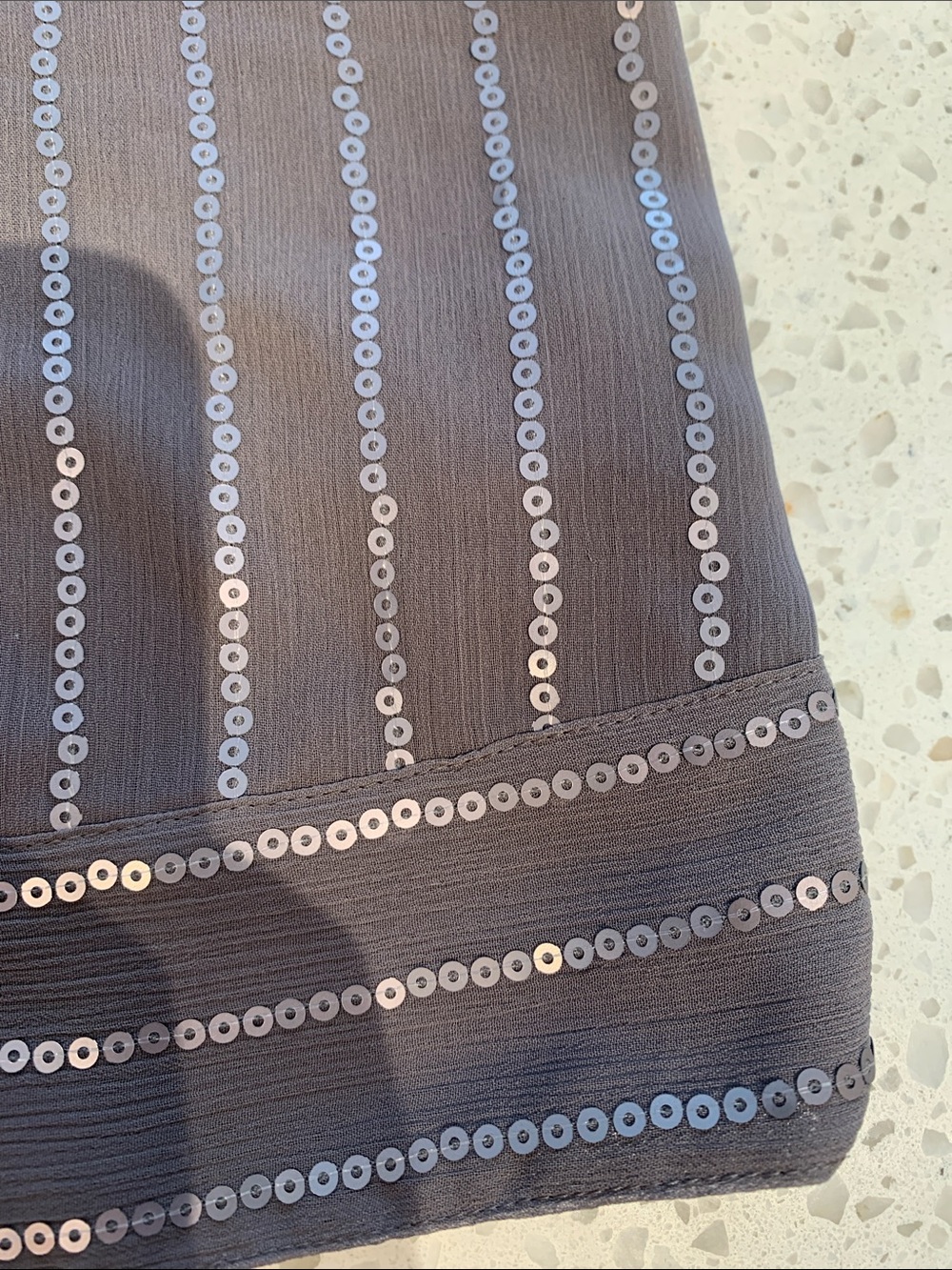 RW&CO Gray Sheer Striped Racerback Tank - Picture 6 of 8